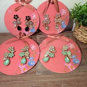 A New Day Floral Gemstone Earrings